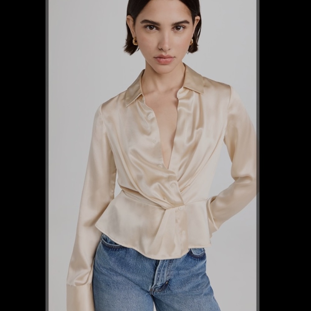 Reformation Rennes Silk Top - Picture 4 of 8
